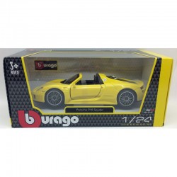 Burago 1/24 Porsche 918 Spyder colore gialla