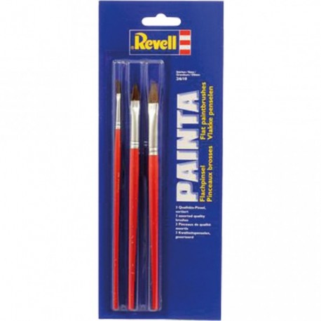 Revell Set 3 Pennelli Piatti misura 2/6/10