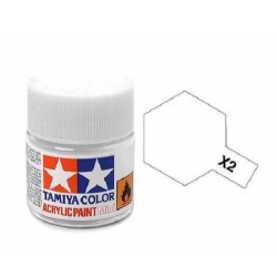 TAMIYA 81502 Mini x-2 white Acrilico