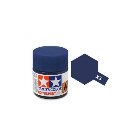 TAMIYA 81503 Mini x-3 royal blue Acrilico