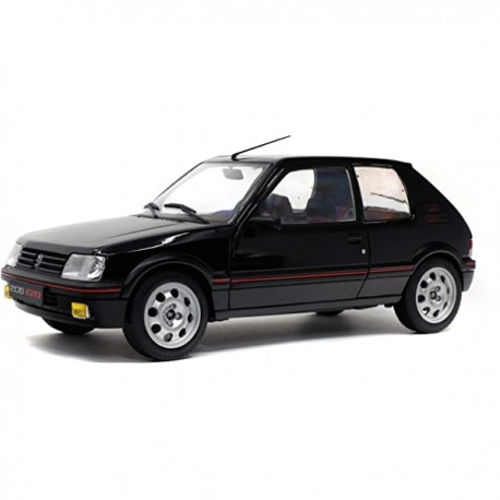 SOLIDO Auto PEUGEOT 205 GTI 1.9L MK2 1990 ONYX BLACK 1:18 Modellino SL1801707