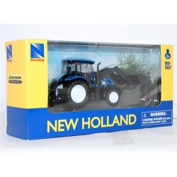 TRATTORE MINI NEW HOLLAND CON BENNA T6 DIE CAST