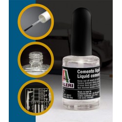 Italeri Cemento Liquido per plastica 15ml con pennello grande