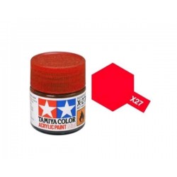 TAMIYA 81527 Rosso Chiaro x-27 Clear Red Acrilico