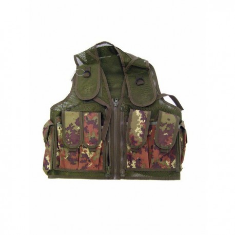 GIUBBINO TACTICAL VEST MATERAILE CORDURA