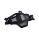 WOSPORT MASCHERA CON RETE METALLICA NERA