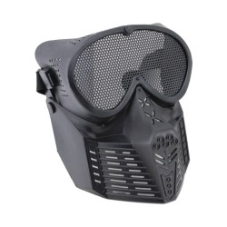 WOSPORT MASCHERA SMALL FLY UPGRADE CON RETE METALLICA NERA