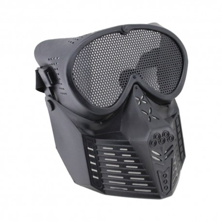 WOSPORT MASCHERA SMALL FLY UPGRADE CON RETE METALLICA NERA