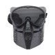 WOSPORT MASCHERA SMALL FLY UPGRADE CON RETE METALLICA NERA