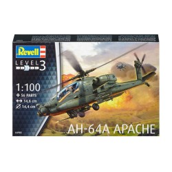 Revell 04985 AH-64A APACHE HELICOPTER elicottero KIT 1:100