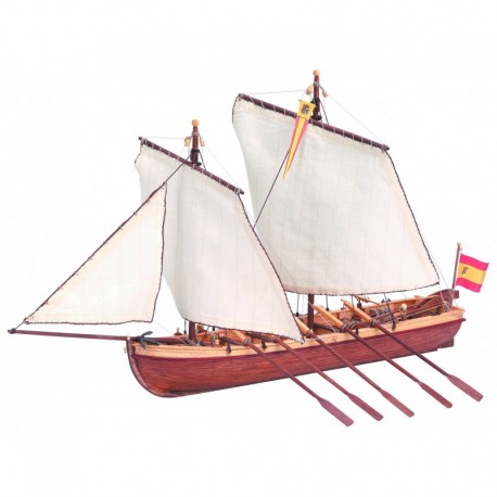 Santissima Trinidad  Lancha del Capitan kit montaggio nave in legno Artesania Latina scala 1:50