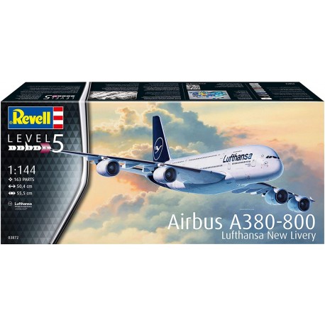 Airbus A380-800 Lufthansa 1:144 Aeromodello in kit Revell 03872