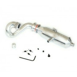 T MAXX 2.5 Marmitta Scarico + Collettore + Gommino traxxas IN LINEA anodizzato