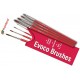 HUMBROL EVOCO BRUSHES - SET 4 PENNELLI - MISURE 0, 2, 4, 6