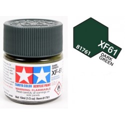 TAMIYA 81761 Verde Scuro XF-61 Dark Green Acrilico