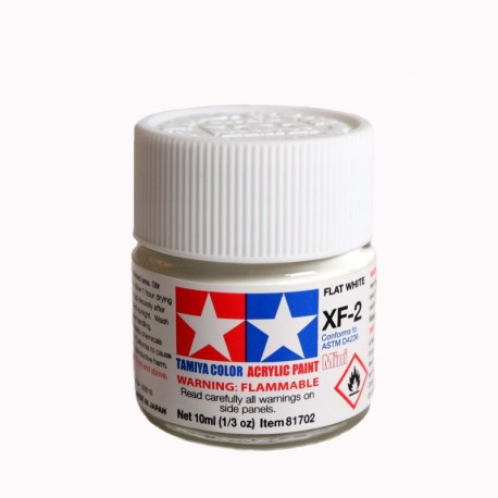 TAMIYA 81702 Flat White XF-2 Bianco Piatto Acrilico