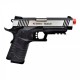 HFC PISTOLA A GAS HG-171S TACTICAL 1911 SILVER/NERO METAL SCARRELLANTE