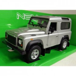 Land Rover Defender Welly 1/24 Grigio Metallizzato
