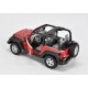Jeep Wrangler 2007 Welly Rubicon 1/24 Rosso