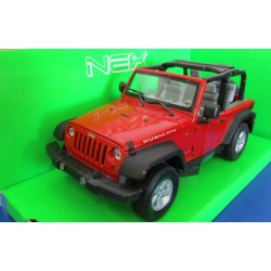 Jeep Wrangler 2007 Welly Rubicon 1/24 Rosso