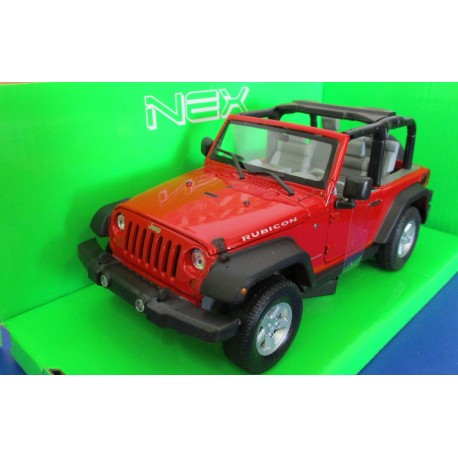Jeep Wrangler 2007 Welly Rubicon 1/24 Rosso