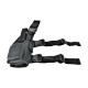 WOSPORT FONDINA TATTICA NERA cosciale in cordura (WO-GB11B)