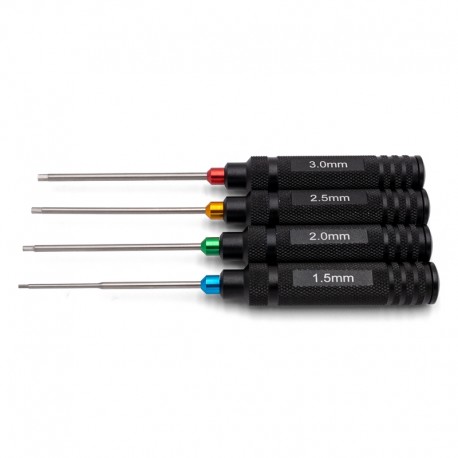 Kit di 4 cacciaviti a brugola 1.5/2/2.5/3mm