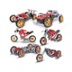 Moto da Corsa MECCANO 6053371 Costruzioni in metallo Multi Modello 5 in  1 - Moto da Corsa