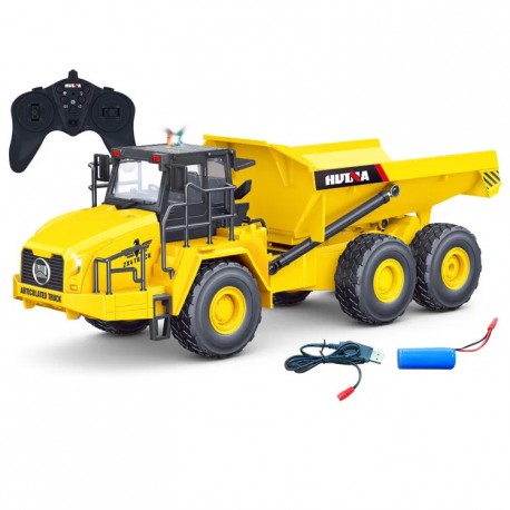 HUINA TOYS DUMPER CON CASSONE RIBALTABILE Radiocomandato scala 1/16 RTR 2.4ghz RC Professional