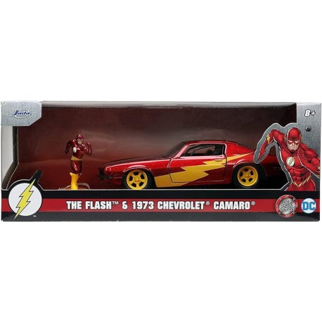 THE FLASH 1973 CHEVROLET CAMARO 1:32  con Personaggio MOVIE TOYS SCALA MODELS