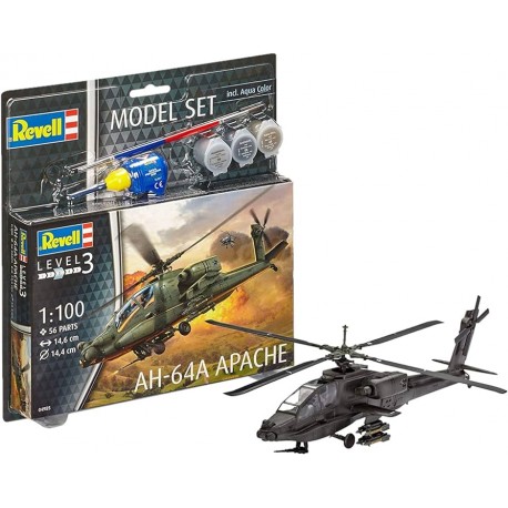 Model Set Elicottero AH-64A Apache 1:100