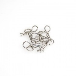 Clips carrozzeria medie per modelli 1/10 in metallo 10 Pezzi Universali Hobbytech
