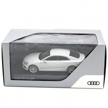 Audi A5 Coupé Glacier White 1:43 Modellino Originale Audi bianco ghiaccio