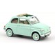 FIAT 500 L 1968 PASTEL BLUE W/SPECIAL BIRTH PACK 1:18 Norev
