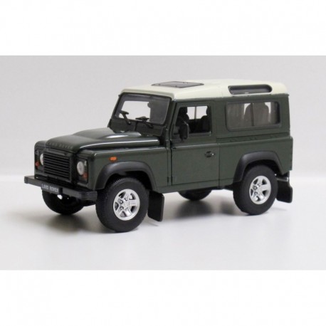 Land Rover Defender Welly 1/24 Bicolore Verde Bianco