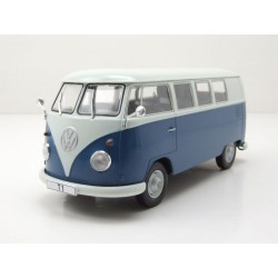 Volkswagen VW T1 year 1960 blue / white 1:24 WhiteBox