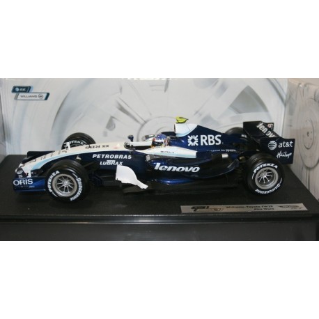 F1 Williams-Toyota FW29 del 2007 pilota Alex Wurz, Nº17, Hot Wheels, 1:18
