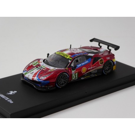 Ferrari 488 GTE EVO 3.9L Turbo V8 TEAM AF CORSE N 51 WINNER CLASS LMGTE - CON VETRINA 1/64