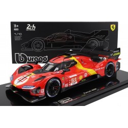 FERRARI 499P 3.0L TURBO V6 - N 51 VINCITORE 24H LE MANS 2023 PIER GUIDI - CALADO - GIOVINAZZI - CON TECA - MODELLO ESCLUSIVO