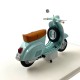 PIAGGIO VESPA 50 N 1969 - Norev 1:18 Acqua Marina Blue