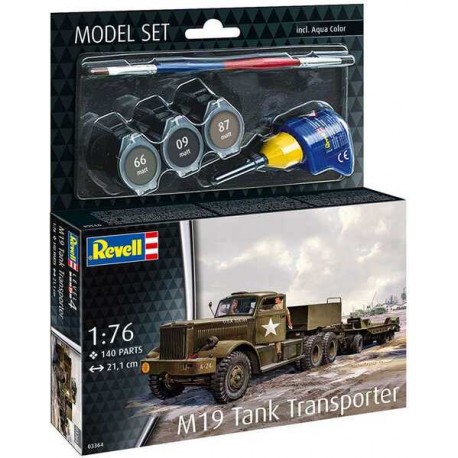 Model Set M19 Tank Transporter 1:76 colori e colla compresi
