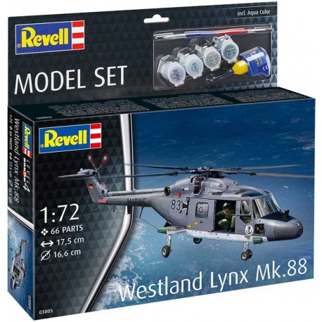 Model Set Westland Lynx Mk.88  1:72 colori e colla compresi