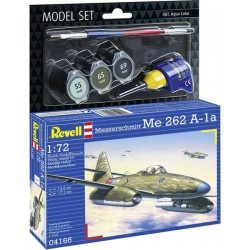 Model Set Messerschmitt Me 262 A-la  1:72 colori e colla compresi