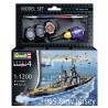 Model Set USS New Jersey  1:1200 colori e colla compresi