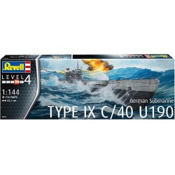 German Submarine Type IX C/40  U190 Revell Kit 1:144  art.05167