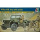 Italeri 314 1/35 Scale Military Model Kit WWII U.S Willys MB Jeep with Trailer