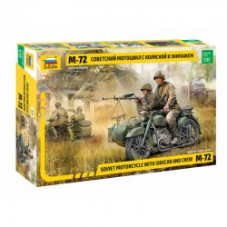 Soviet Motorcycle M-72 with Sidecar and Crew - Zvezda 3639 - 1/35