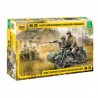 Soviet Motorcycle M-72 with Sidecar and Crew - Zvezda 3639 - 1/35