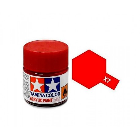 TAMIYA 81507 Mini x-7 Red Rosso  Acrilico