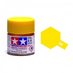 TAMIYA 81508 Mini x-8 Lemon Yellow Giallo Acrilico